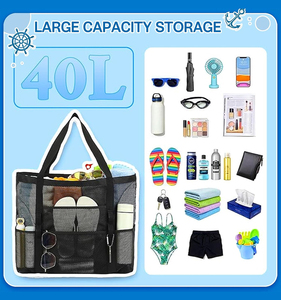 Haoran Wholesale : Organisateur de porte, Sacs de rangement personnalisés pour sacs à main et aliments, Grand sac de plage en filet, Kit de voyage incontournable pour croisière, Trousse de toilette suspendue - Product Image 5