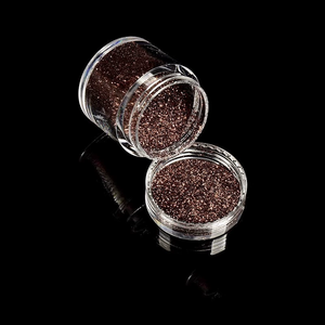 3g 5g 10g 15g 20g 30g 50g ps plastic transparent nail powder jar empty <b>refillable</b> glitter pot packaging with screw lid - Product Image 1