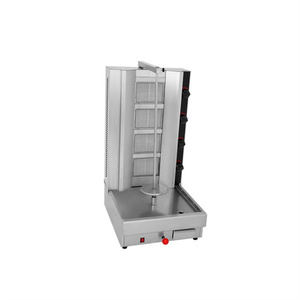 Machine à kebab verticale au gaz pour la restauration rapide, équipement de grillade avec 4 brûleurs - Product Image 3