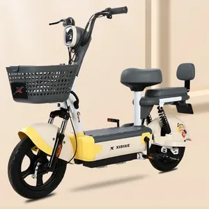A batteria due posti alimentati nuova condivisione condivisa due ruote strada E-bike bicicletta elettrica E bici per adulti donna piombo-acido