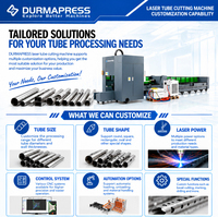 Mesin Pemotong Laser Pipa Panjang 8m DP-2026 Chuck 220mm 6kW untuk Pemotongan Tabung Logam