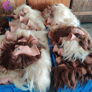 Professionnel 100% couleur blanche cheveux réels mannequin formation Mannequin enseignement pratique poupée tête factice pour la coloration Style de coupe - Product Image 6