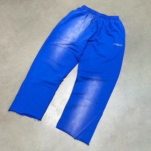 Fabricant de pantalons amples sur mesure OEM, style designer, en molleton bouclette délavé au soleil, coupe oversize et baggy - Product Image 3