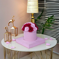 Vente en gros de fleurs éternelles luxueuses faites à la main, en forme de champignon, dans une boîte, 18 roses, pour la Saint-Valentin, la fête des mères, longue durée