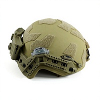 Casque de protection Yinan FAST PE .44 à fentes, 6 points de suspension, en alliage d'aluminium, avec rail modulaire ARC, tactique