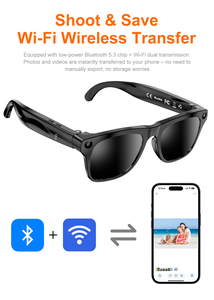 แว่นตาอัจฉริยะ Xk One Pro AI พร้อมกล้อง ถ่ายทอดข้อความ/เสียง <span class=keywords><strong>แปล</strong></span><span class=keywords><strong>ภาษา</strong></span>พร้อมกัน บันทึกเสียง AI สนทนาได้ วิดีโอความคมชัดสูง - Product Image 3