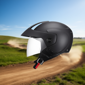 Casque de moto 3/4 visages D0100HRIVE2 XL Motocross avec fente Bluetooth, visière intégrale, coque PC à dégagement rapide - Product Image 2