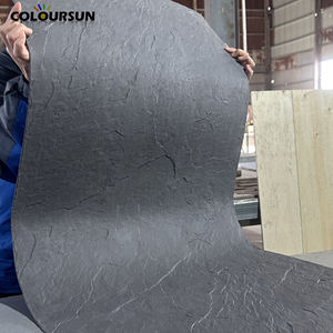 Papier pour pochoir de panneau en <span class=keywords><strong>chaux</strong></span>, panneau en béton rainuré, panneau en ciment, ardoise, revêtement mural en pierre flexible, carrelage flexible - Product Image 2