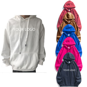 Sweat à capuche pull-over surdimensionné pour homme Wearvintage, imprimé, tricoté, anti-rétrécissement, manches courtes, logo frontal, 100 % coton, tissu lavé, haute qualité - Product Image 1