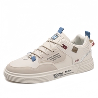 Baskets en cuir de luxe haut de gamme avec logo de créateur, coupe basse, Air1, pour la marche, à fermeture auto-agrippante, imperméables et antidérapantes