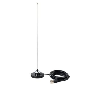 เสาอากาศรถยนต์ NMO VHF 136-174MHz แบบติดตั้งภายนอกพร้อมฐานแม่เหล็ก สายเคเบิล RG58 ยาว 4 เมตร สำหรับวิทยุสมัครเล่น VHF - Product Image 6