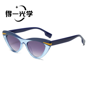 แว่นกันแดดทรงแคทอาย UV400 กรอบ PC ป้องกันแสงสีฟ้า สำหรับทุกเพศ - Product Image 1