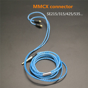 Cables de Auriculares Coaxiales Trenzados MMCX con Blindaje Combinado y Controles Remotos para Monitores/Altavoces SE215/315/425/535 Micrófono - Product Image 2
