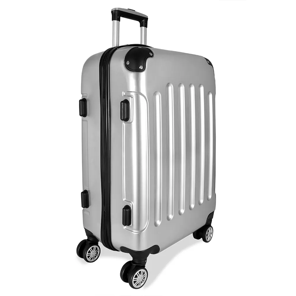 ABS Luggage SET Suitcases Hard Shell Lightweight Travel Beauty Case Ergonomic Telescopic Handle