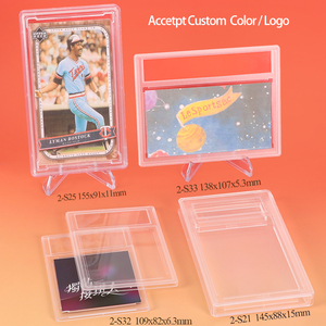 WEISHENG Étui de protection en acrylique pour cartes gradées, avec fermeture magnétique à ultrasons, logo personnalisé, pour cartes de sport, en plastique transparent, compatible <span class=keywords><strong>PSA</strong></span>, pour <span class=keywords><strong>Pokémon</strong></span> - Product Image 3