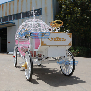 Carroza Eléctrica de Jardín 2025, Carroza para Visitas con Diseño de Calabaza, Vehículo para Bodas, Carroza de Caballos Estilo Europeo, Carroza Eléctrica para Turismo - Product Image 6
