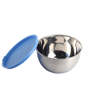 Large Nesting Metal Bowls for Kitchen, <b>Baking</b>, Stainless Steel Mixing Bowls with Lid for Food Prep & Storage - Product Image 2