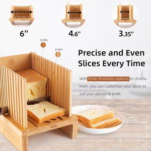 Eco-Friendly Bamboo Bread Slicer with Custom Logo - Premium Quality and Sustainable Design - Product Image 2