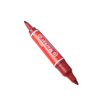 Marqueur permanent Bonvada rouge, noir, bleu, à base d'huile, imperméable, oblique 6 mm, pour papier, bricolage, art, école et fournitures de bureau