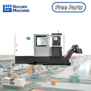 Torno CNC de Bancada Inclinada <span class=keywords><strong>DT50</strong></span> de DMTG, Torno Automático CNC con Transportador de Virutas, Torno con Control CNC - Product Image 1