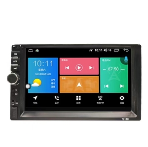 เครื่องเล่น MP5 ในรถยนต์แบบ Double Din ขนาด 7 นิ้ว รองรับการควบคุมพวงมาลัย ภาพถอยหลัง FM BT - Product Image 1