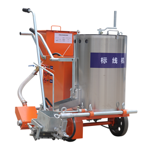 Machine de marquage routier thermoplastique à poussée manuelle, alimentée à l'essence, avec épandeur de microbilles de verre – Prix usine - Product Image 2