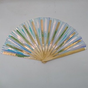 Grand ventilateur à main avec design d'art populaire pour une utilisation <span class=keywords><strong>rave</strong></span> ou souvenir Technique peinte à la main - Product Image 2