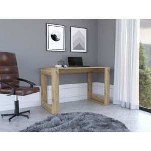 DB Aurora โต๊ะคอมพิวเตอร์ดีไซน์เรียบง่ายและทันสมัยโต๊ะปรับได้และประหยัดพื้นที่โต๊ะไม้และโลหะสำหรับบ้านสำนักงานหรือห้องนอน - Product Image 2