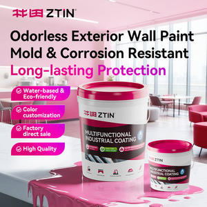 <span class=keywords><strong>Peinture</strong></span> murale extérieure au latex à base d'eau, haute couvrance, résistante aux intempéries, anti-moisissure, anti-corrosion, sans odeur - Product Image 2