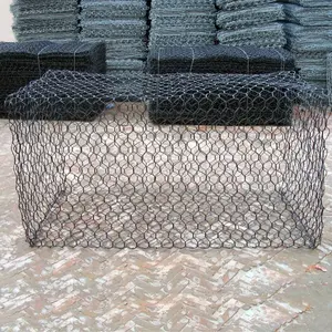 hot dipped galvanized stone cage Professional manufacturing Hexagonal woven mesh for retaining wall gabion box