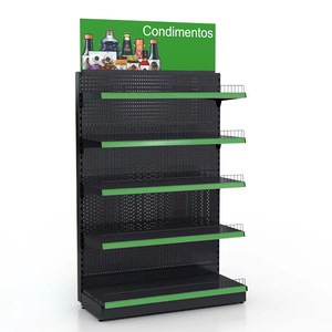 Estanterías de Supermercado Estilo Americano de Gran Volumen, Góndola de Base Profunda para Supermercados del Mercado Estadounidense, ¡Venta Caliente! - Product Image 1