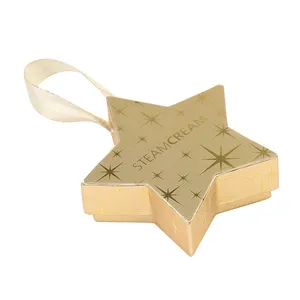 Nuevo diseño en forma de estrella caja de regalo Chocolate galleta caramelo dulces caja de embalaje de papel para boda niños vacaciones comida de bebé