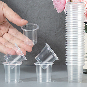 Matériau en forme de U pour <span class=keywords><strong>avant</strong></span>-goût en plastique jetable Mini tasse transparente forte de 20ml - Product Image 6