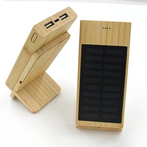 Banque d'alimentation mobile en bambou, protection de l'environnement, noyer, érable, batterie Li-polymère USB, Powerbank - Product Image 4