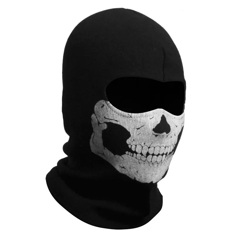 New Cosplay Halloween High Quality Cotton Face Masks Cotton Custom Print Skull Heads Face Scarf