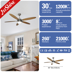 Ventilador <span class=keywords><strong>de</strong></span> techo decorativo con luz y <span class=keywords><strong>cadena</strong></span> <span class=keywords><strong>de</strong></span> tracción, alta velocidad, bajo rendimiento, 1 unidad - Product Image 3