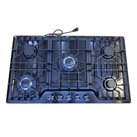 Table de cuisson à gaz encastrable OEM/ODM d'usine, 5 brûleurs, en acier inoxydable, 90 cm, pour usage en cuisine