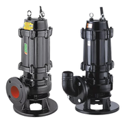 Pompe à eaux usées submersible WQ avec grand débit basse pression 380V pompe de levage d'eaux usées de sous-sol OEM à un étage personnalisable