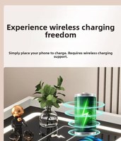 Table de chevet intelligente en bois moderne et minimaliste, avec chargement sans fil USB et rangement pour mobilier de chambre