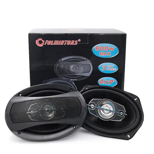 FCT-6995 Factory Supply 2 pcs 1 set Car Coaxial Speaker 6*9 inch 3 Way High Power Vehicle Door Auto Audio Music 800W OEM LOGO