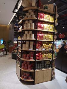 Soporte de exhibición <span class=keywords><strong>Pilar</strong></span> Estante redondo de madera y metal - Product Image 2