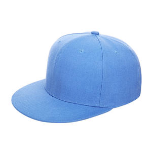Wholesale 100% Cotton Snap Back Caps Blank Custom Logo Unisex Adults 6-Panel <b>Flat</b> Brim <b>Hat</b> for Hip Hop Outdoor Business - Product Image 4