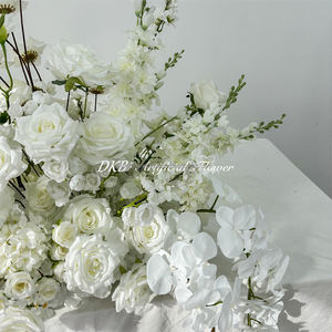 Arrangements de fleurs artificielles en soie personnalisés DKB pour mariages, Noël, Halloween - Décoration intérieure/extérieure écologique, couleurs personnalisées - Product Image 4