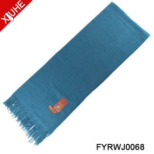 Bufanda de Cachemira de 180x70cm para mujer, chales negros de Color sólido, bufandas de Cachemira personalizadas Jacquard - Product Image 2