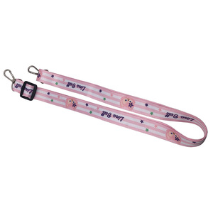 Customizable Nylon Fabric Lanyard with ID Card Holder & Dog Hook Washable