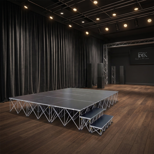 Quick Install Spider Riser Stage Platform 4ft*4ft Wooden Platform Aluminum Riser - Product Image 1