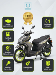<span class=keywords><strong>Scooter</strong></span> à essence 50cc avec grande roue de 14 pouces, homologué EEC Euro 5 EFI, cyclomoteur V11-02, 45 km/h, <span class=keywords><strong>scooter</strong></span> à moteur à essence pour les trajets en ville, design moderne - Product Image 4