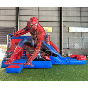 Glissières gonflables de nouveau design Maison commerciale de rebond en PVC Château sautant Spiderman extérieur pour les locations de fête - Product Image 5