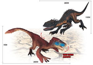 Figurine dinosaure en plastique PVC solide, 2 sortes <span class=keywords><strong>indominus</strong></span> <span class=keywords><strong>rex</strong></span>, mâchoire mobile, <span class=keywords><strong>jouet</strong></span> en cage - Product Image 2