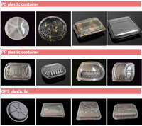 Boîtes en plastique jetables d'emballage alimentaire, paquet en plastique clair de récipient de gâteau, conteneur clair de gâteau de Clamshelll